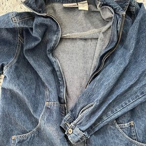 Billbass Jeans vintage denim zipped jacket.